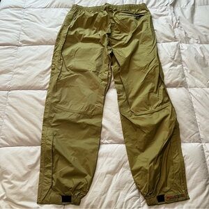 Redington Olive Green Men's Lightweight Rain/ Track Pants